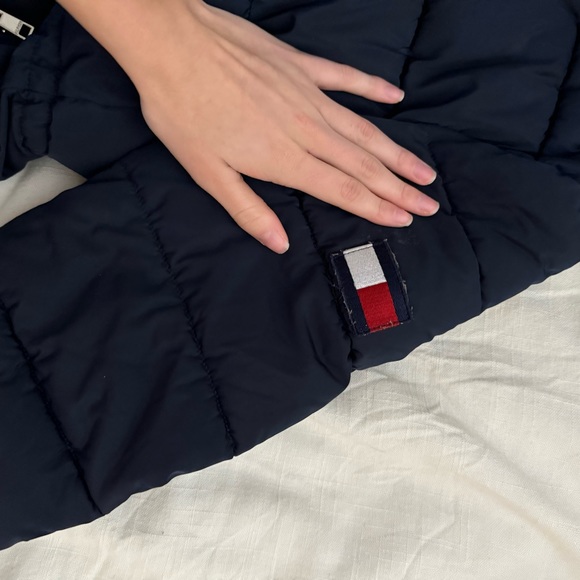 Tommy Hilfiger Navy Winter Coat - Picture 5 of 6
